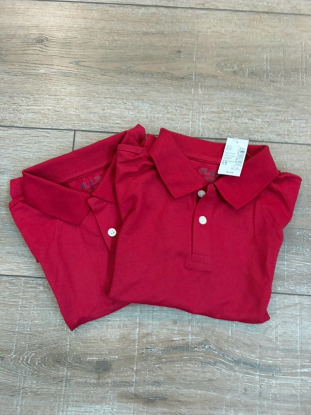 The Children's Place Boys Red Polo 2 Pack NWT L 10/12